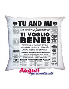 Cuscino Amore-Giornale Lui