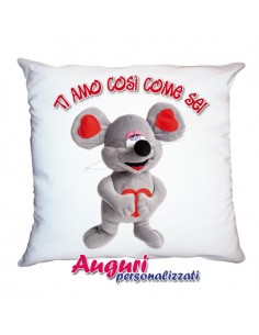 Cuscino con Topo innamorato