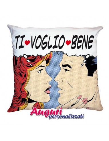 Cuscino fumetto-Ti voglio bene