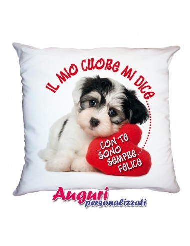 Cuscino con Cane innamorato