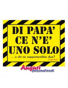 Tabella in metallo-Di Papa'...