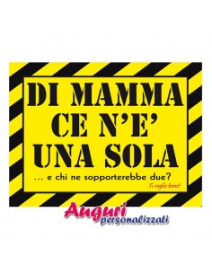 Tabella in metallo-Di Mamma...