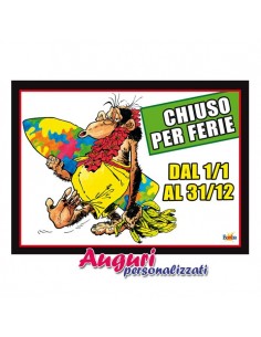 Tabella chiuso per ferie