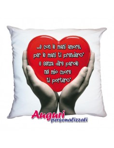 Cuscino Cuore in mano-Con...