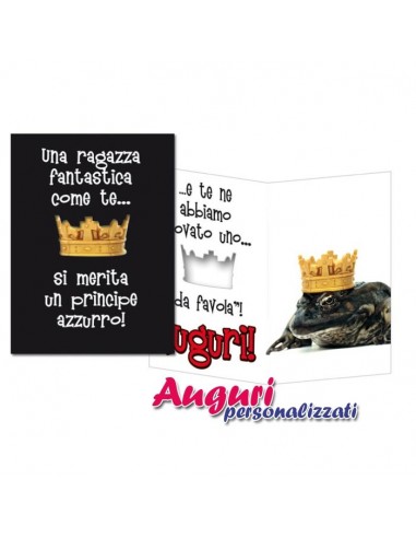 Biglietto auguri fustellato-Ragazza