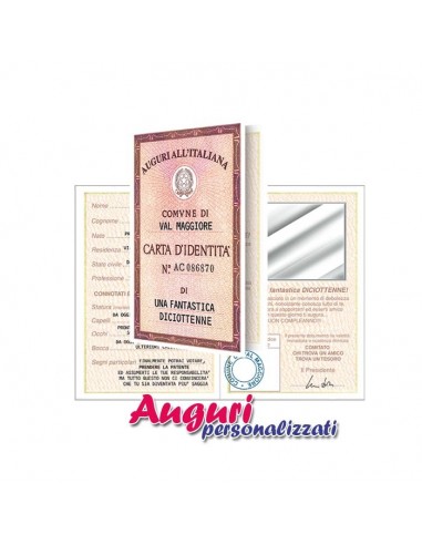Carta Identità 18 anni Lei...