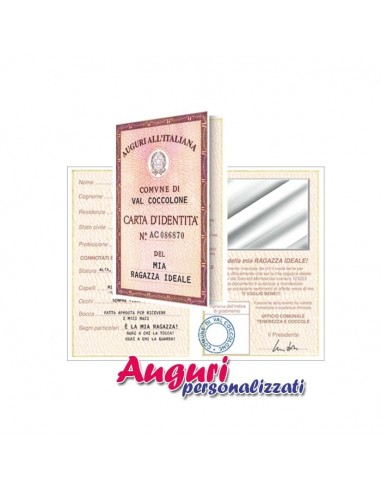 Carta Identità Ragazza ideale...