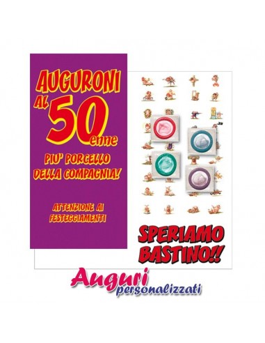 Biglietto con profilattico per i...