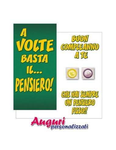 Biglietto compleanno auguri condom...