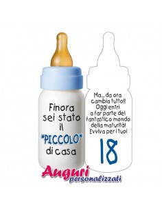 Biglietto biberon per il 18...