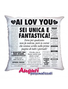 Cuscino Amore-Giornale Lei