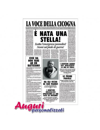 Giornale Auguri Nascita