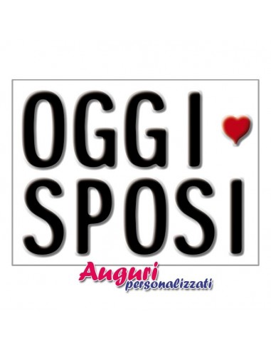 Tabella in metallo-Oggi Sposi