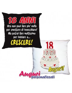 Cuscino 18 Anni-Doppia stampa