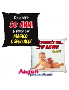 Cuscino 30 anni Lui Doppia...