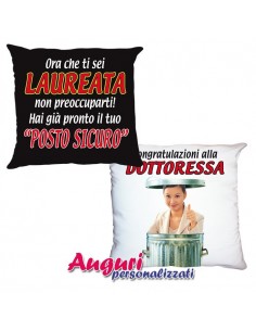 Cuscino Laureata-Doppia stampa