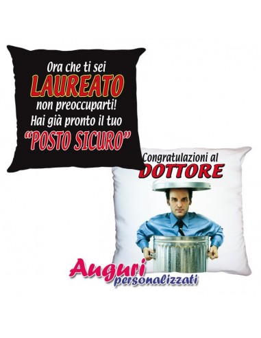Cuscino Laureato-Doppia stampa