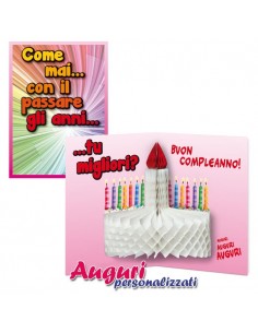 Biglietto d'auguri 3D per...