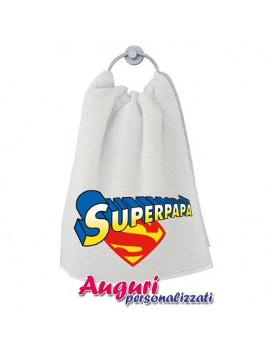 Asciugamano stampato "Superpapà”