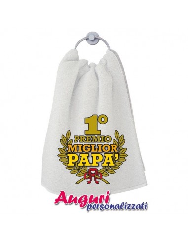 Asciugamano stampato "Miglior papà”