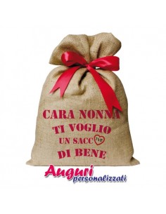 Cuscino sacco ricamato-Nonna