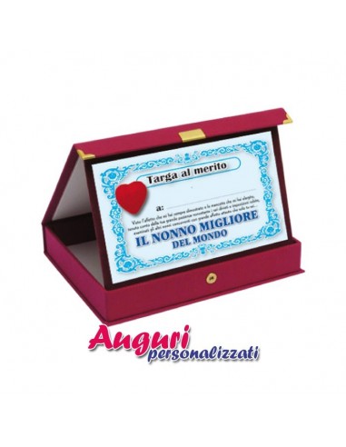 Targa personalizzabile-Il Nonno migliore