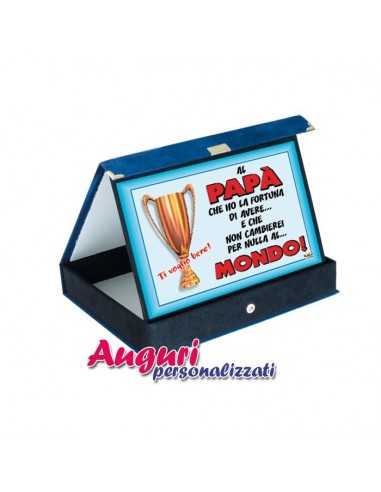 Targa premio-Papa' da non cambiare