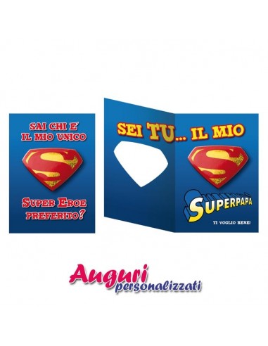 Biglietto auguri superpapà