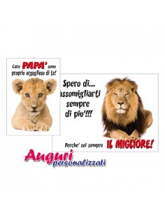Biglietto auguri papà sei...