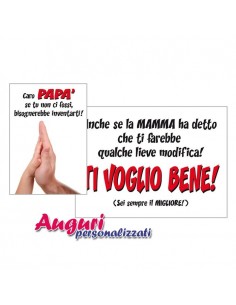 Biglietto auguri caro papà