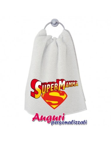 Asciugamano stampato "SuperMamma"