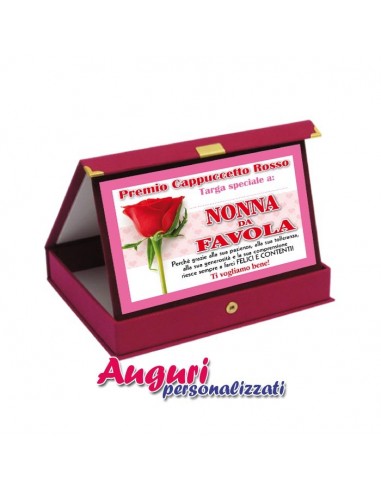Targa premio nonna da favola
