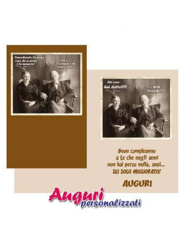 Biglietto Compleanno Vintage-Lui