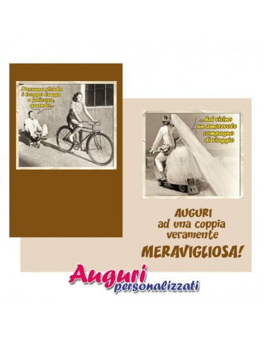 Biglietto Coppia meravigliosa Vintage