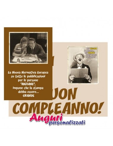 Biglietto Compleanno Vintage...