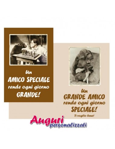 Biglietto Vintage-Grande amico