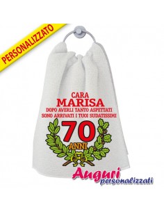 Asciugamano compleanno 70...