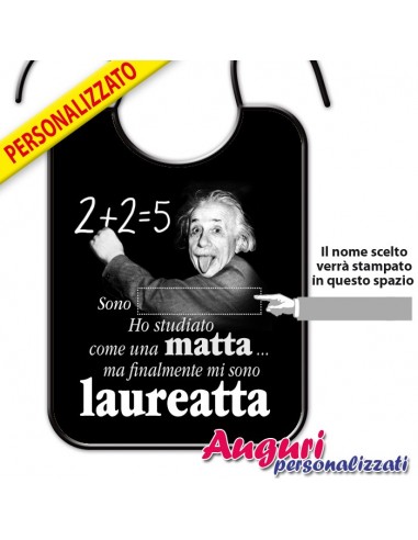 Bavaglione Laureata Personalizzato