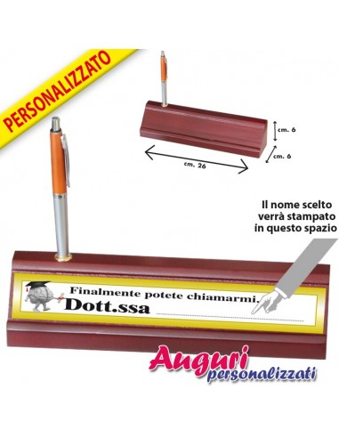 Porta nome personalizzato della laureata