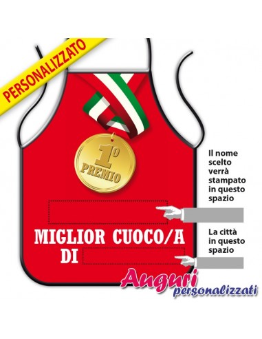 Grembiule personalizzato con medaglia