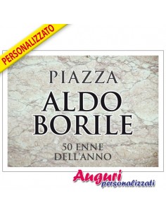 Tabella in metallo-Piazza... 2