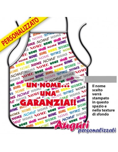 Grembiule personalizzato con nome...