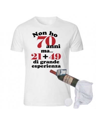 T-shirt in bottiglia -70 anni