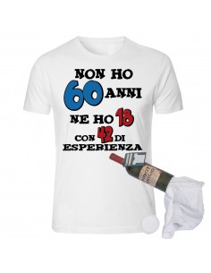 T-shirt in bottiglia-60 anni