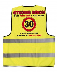 Gilet giallo fluo-30 anni