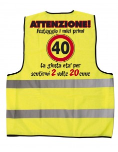 Gilet giallo fluo-40 anni