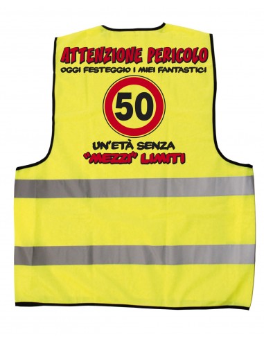 Gilet giallo fluo-50 anni