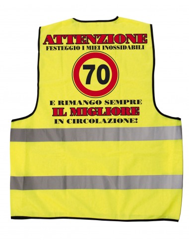 Gilet giallo fluo-70 anni