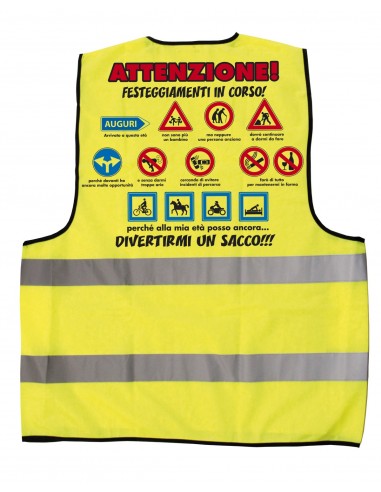 Gilet giallo fluo-Festeggiamenti ad...