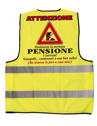 Gilet giallo fluo-Pensione